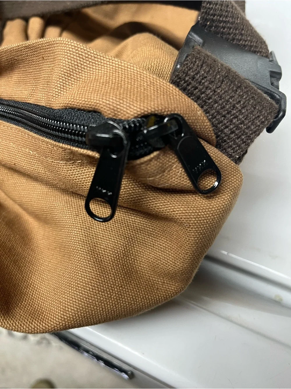 Vintage Carhartt drum duffle bag canvas blanket lined 70 TwoWay USA workwear